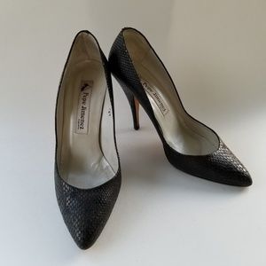 Pepe Jimenez Black Stiletto Heels